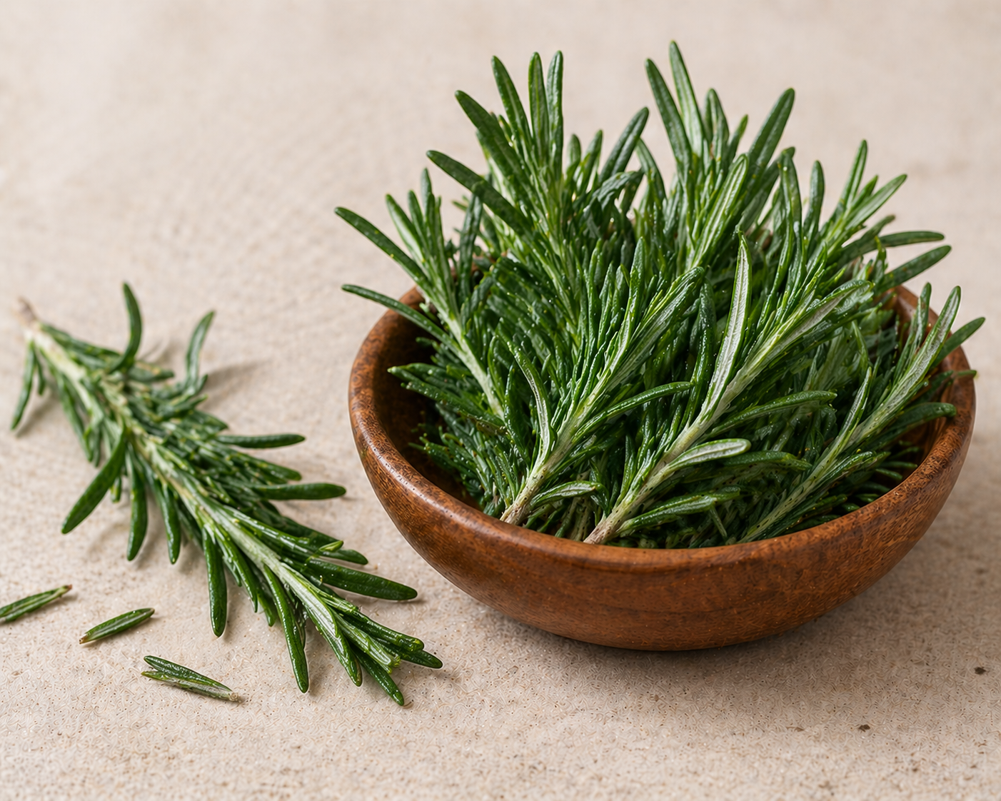 Rosemary and peppermint ingredient styling